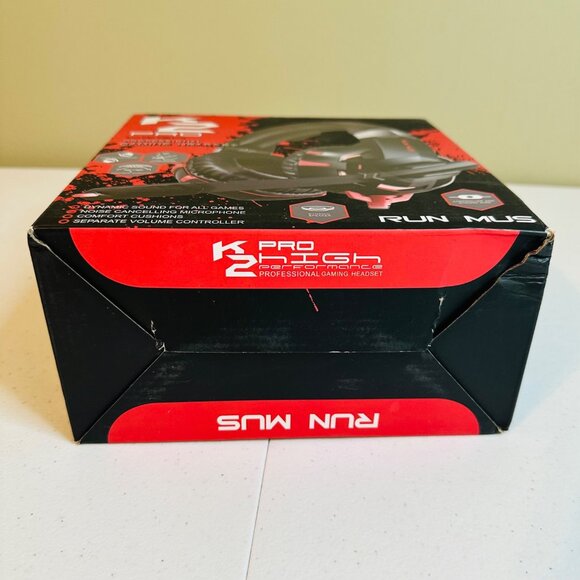 WIRED K2 Pro Professional Gaming Headset With Microphone & Adjustable Headband - Picture 9 of 16